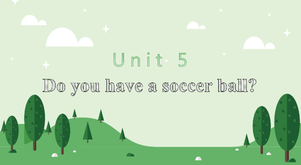 unit 5 Do you have a soccer ball?